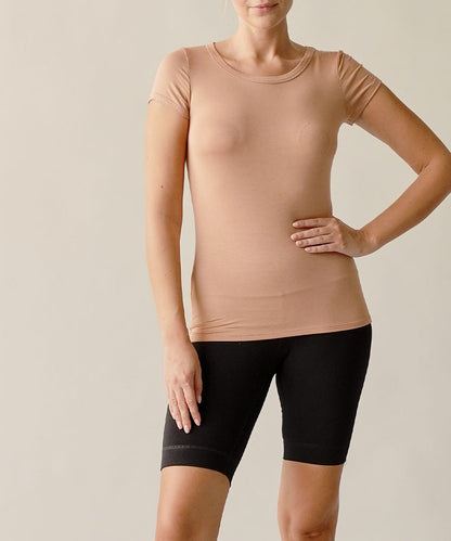 Bamboo Basic Crew Neck Top