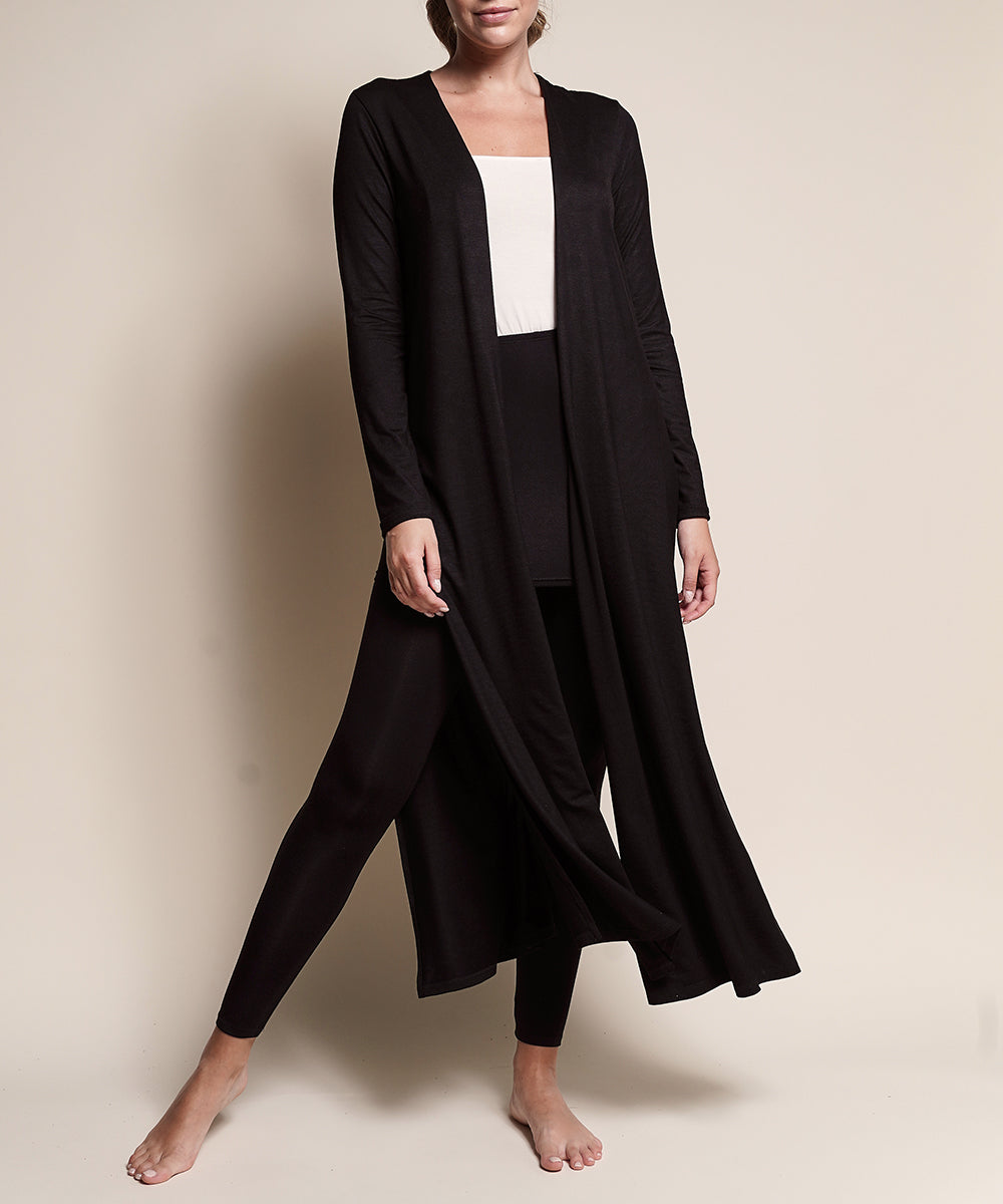 Nightwalk Bamboo Maxi Long Cardigan