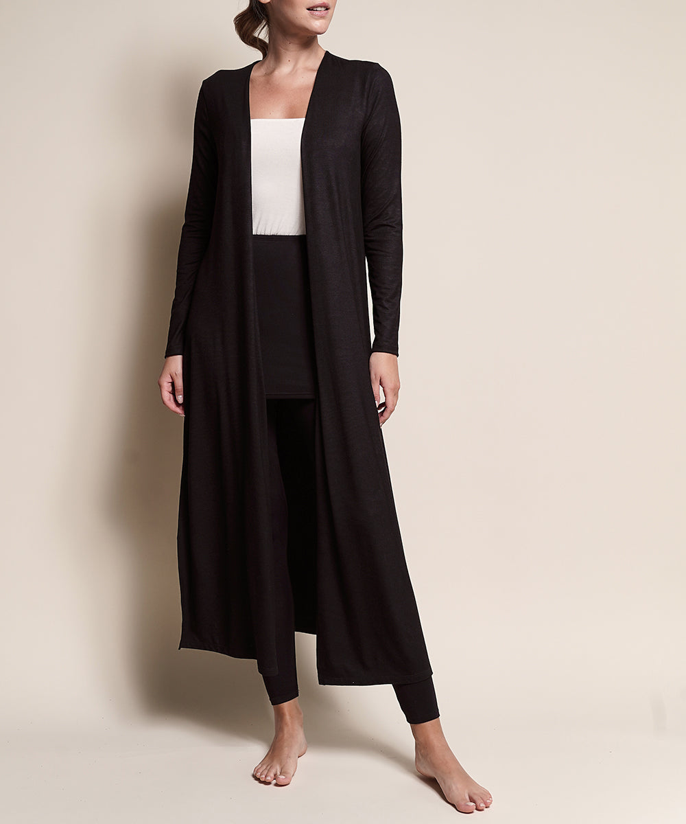 Nightwalk Bamboo Maxi Long Cardigan