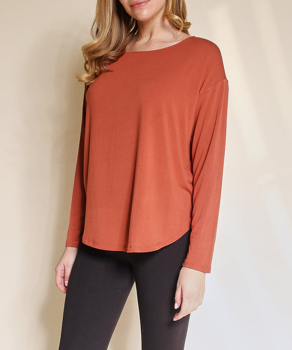 Bamboo Dolman Long Sleeve Top