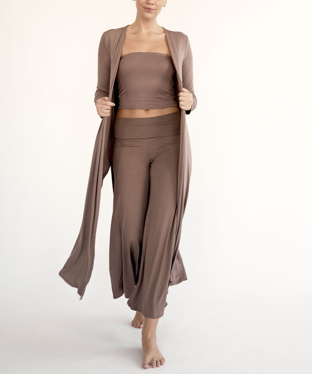 Nightwalk Bamboo Maxi Long Cardigan