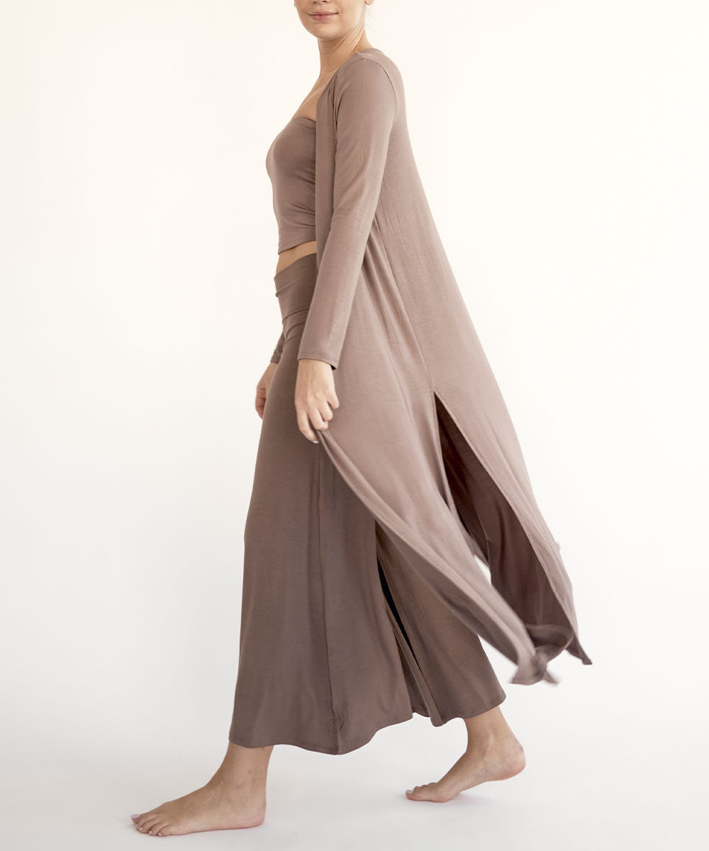 Nightwalk Bamboo Maxi Long Cardigan