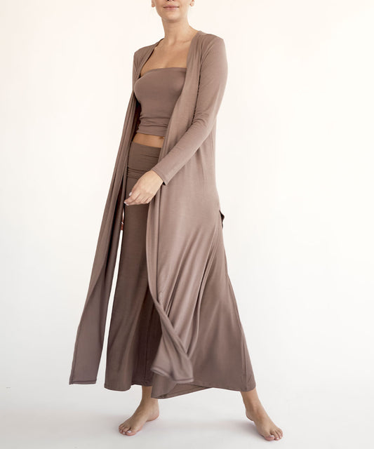 Nightwalk Bamboo Maxi Long Cardigan