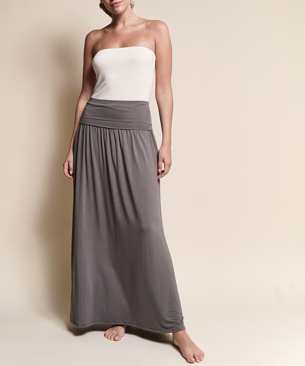 Maxi skirt clearance with yoga waistband