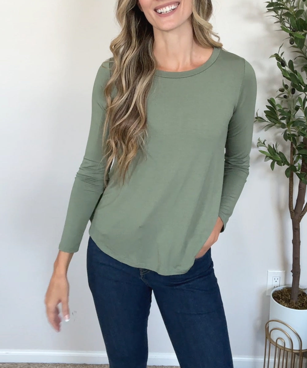 Bamboo Classic Long Sleeve Top