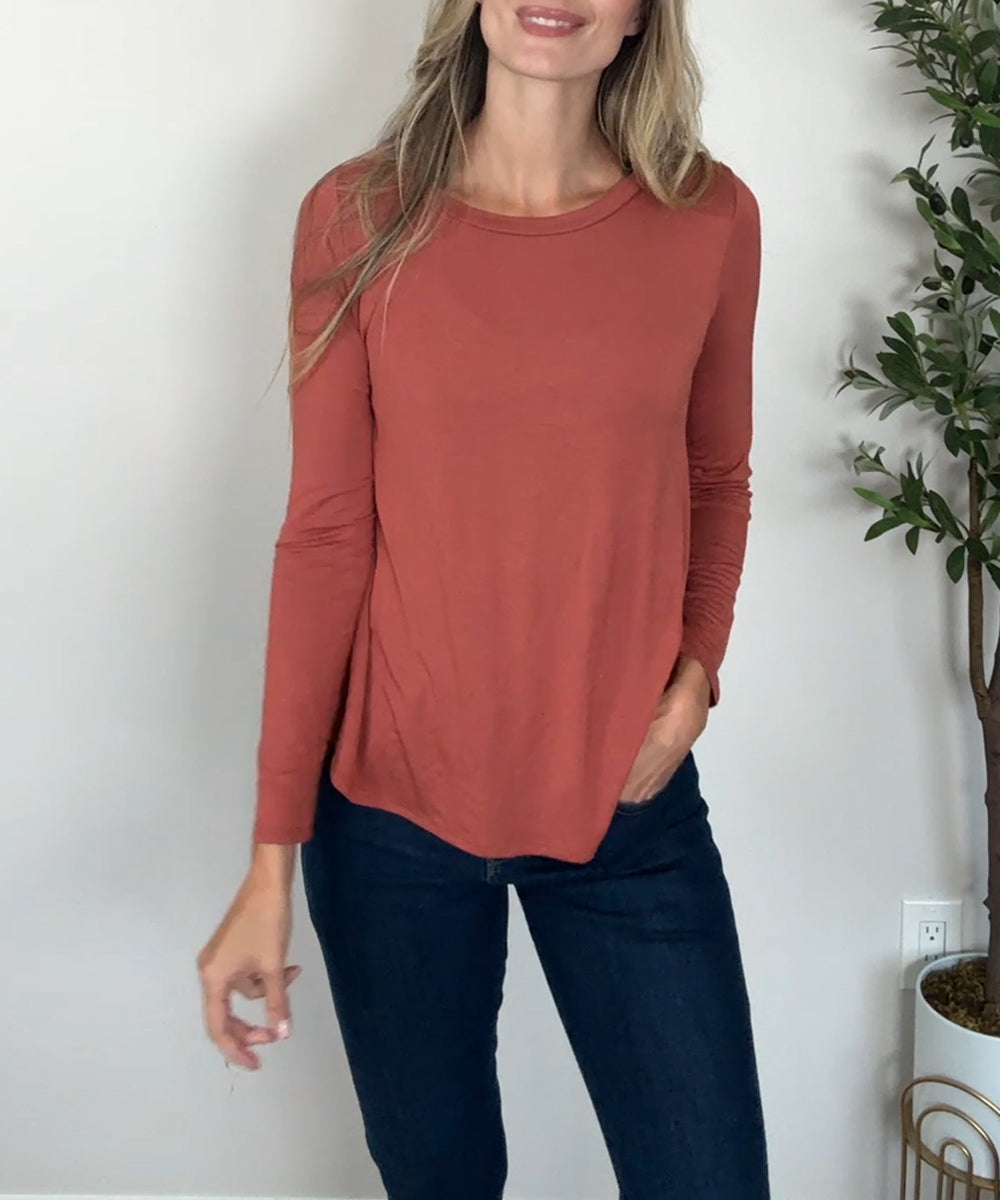 Bamboo Classic Long Sleeve Top