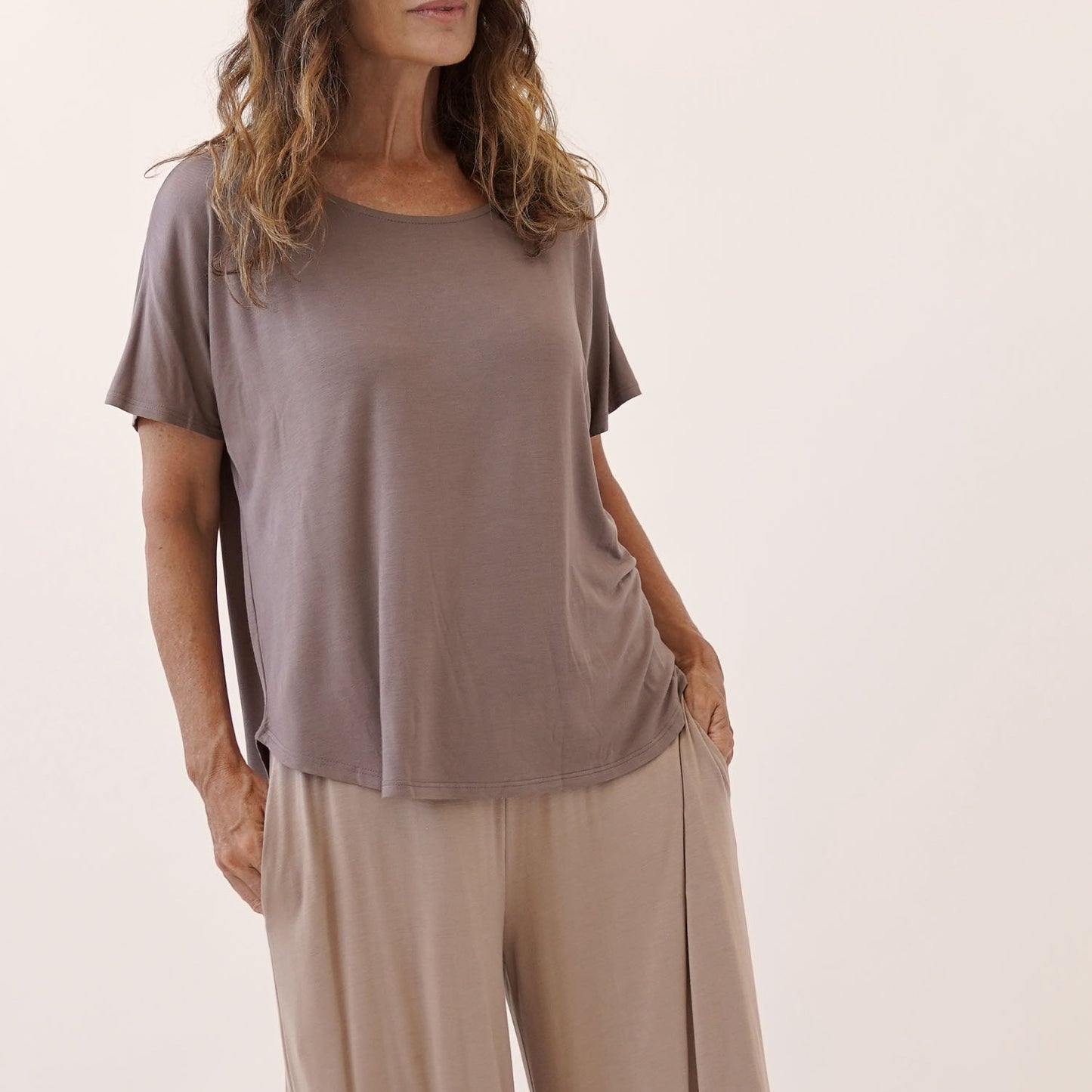 Calini Bamboo Dolman Sleeve Top