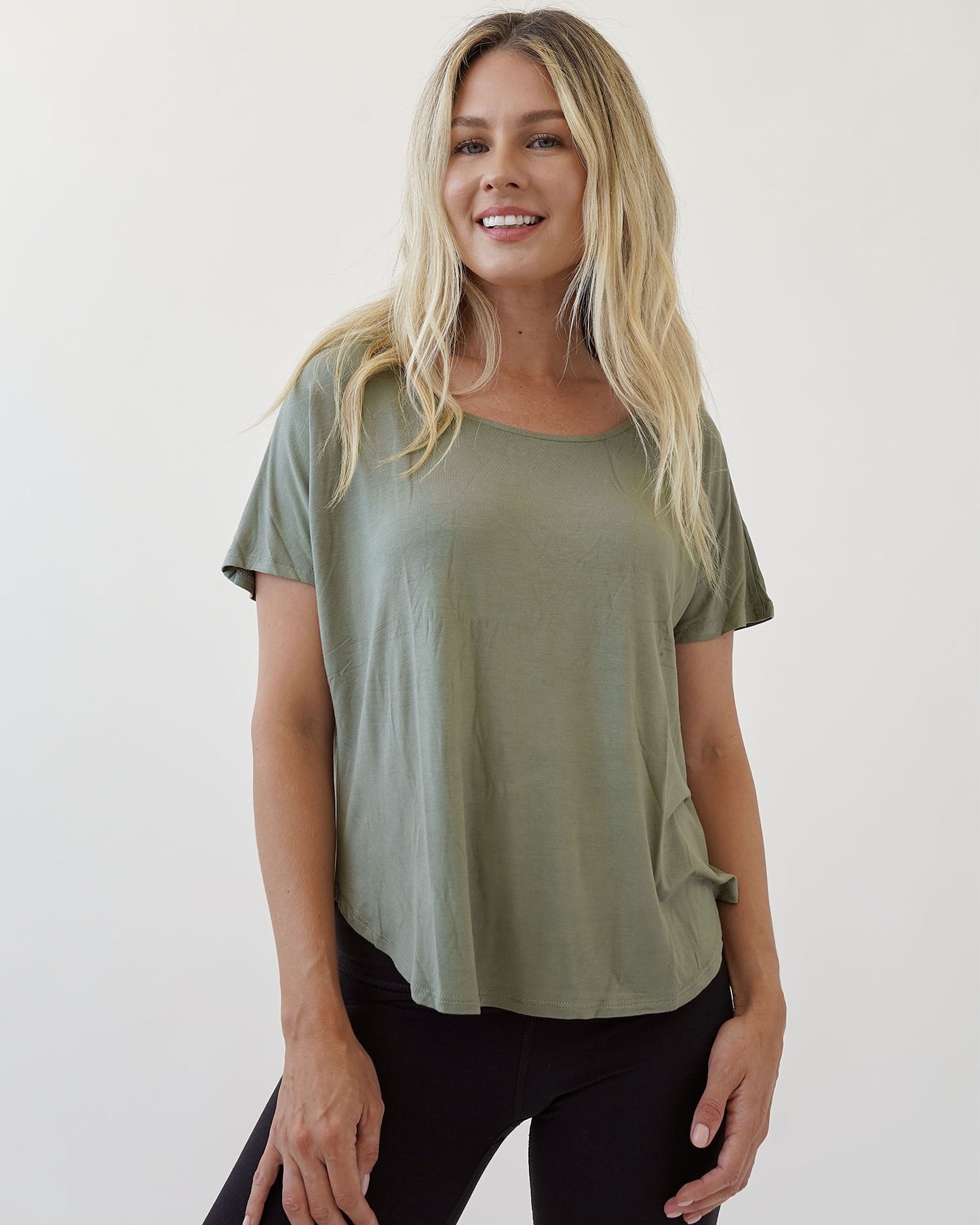 Calini Bamboo Dolman Sleeve Top