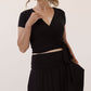 Ally Bamboo Wrap Crop Top