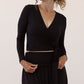 Kelly Bamboo Wrap Crop Top