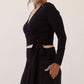 Kelly Bamboo Wrap Crop Top