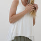 A bamboo black flared tank