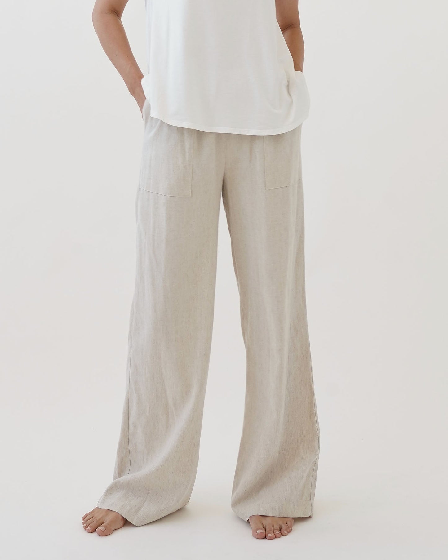 Matte Bamboo Linen Pants