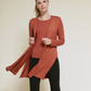 A bamboo long cardigan with a front tie feature