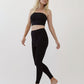 A bamboo and spandex, leggings, skinny leg fit, skirt waist band, fitness, yoga, leisure, loungewear