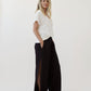 A bamboo ivory twist front dolman top